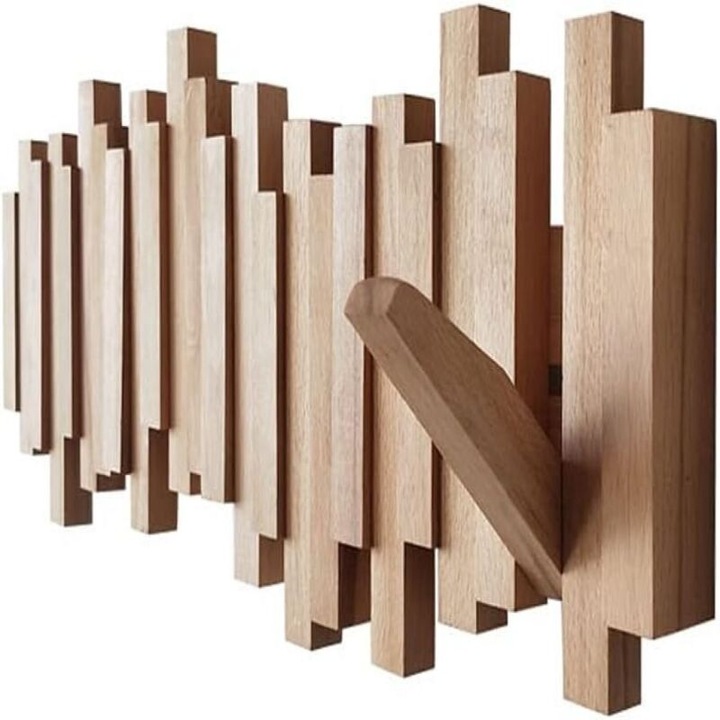 Fali fogas, 8 kampó, modern dekoráció, összecsukható, hálószobába, nappaliba, előszobába, bejárathoz