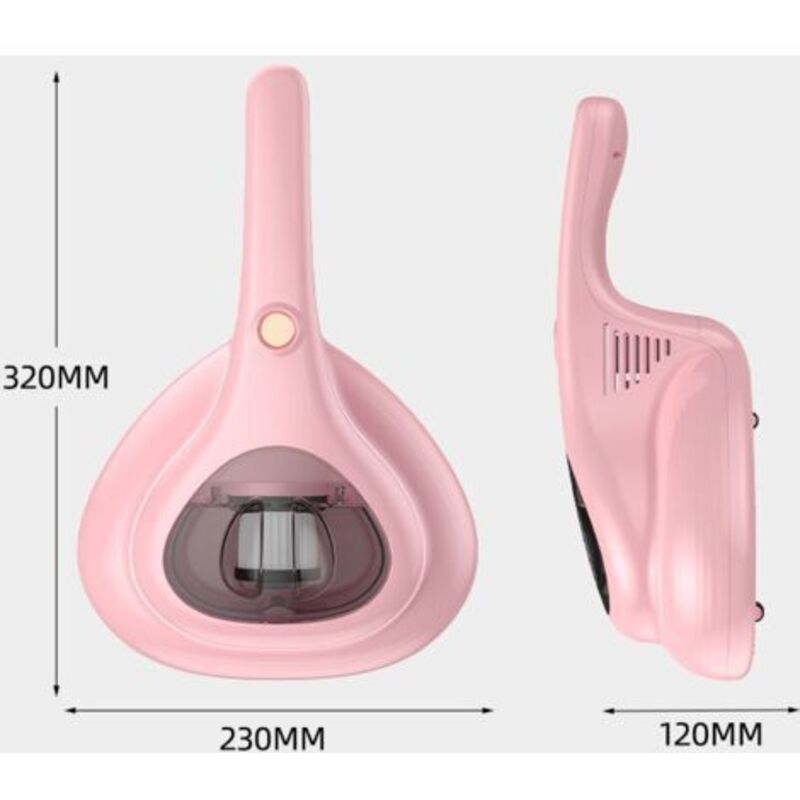 Aspirator portabil pentru acarieni, curatare saltele si canapele, lampa UV-C, 300W, 0.26L, cablu 4m