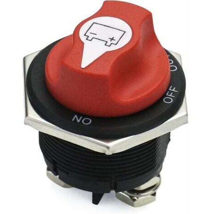 Comutator de deconectare a bateriei 200A, 12V-32V DC, pentru vehicule marine si terestre, siguranta sporita