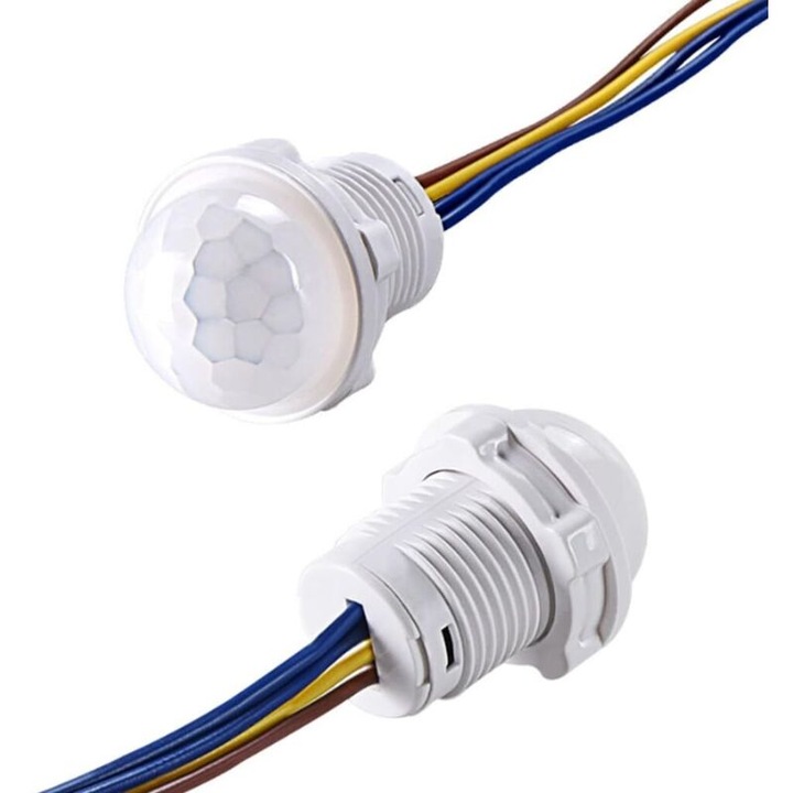 Detector de miscare LED, comutator de noapte, temporizator ajustabil, dimensiuni mici, set Smart Home