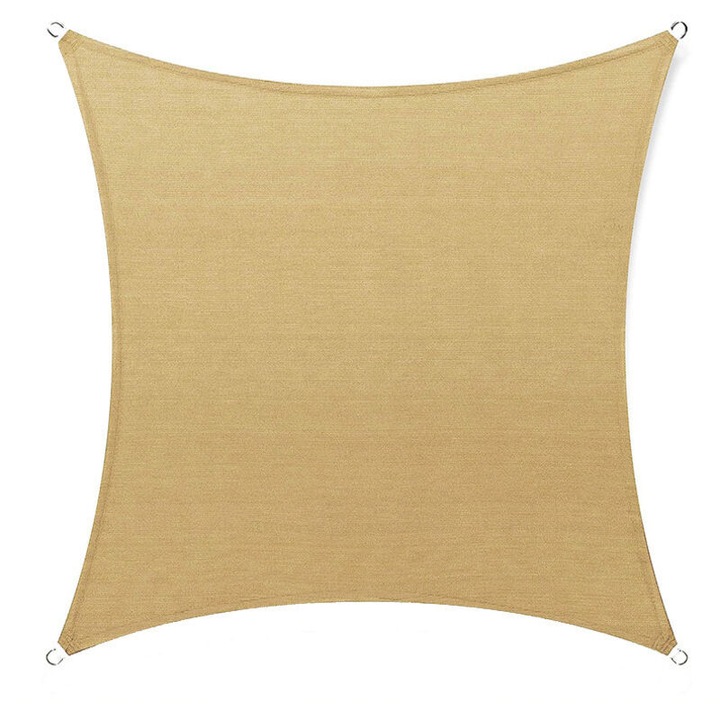 Panza de umbra rectangulara 2x2m, protectie UV 95%, polietilena, accesorii incluse