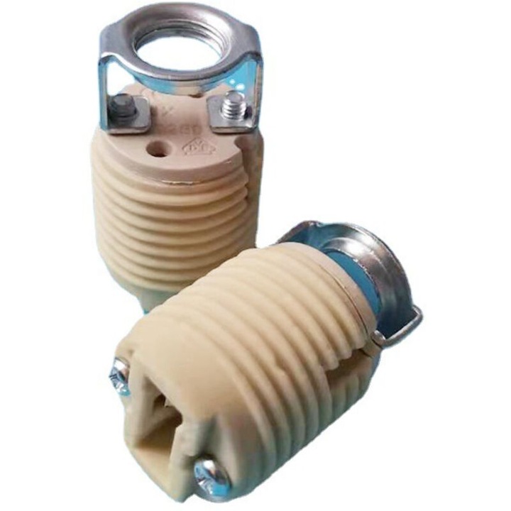 Set de 6 socluri G9 din ceramica rezistenta la temperatura, instalare usoara, compatibile cu becuri LED, CFL si halogen
