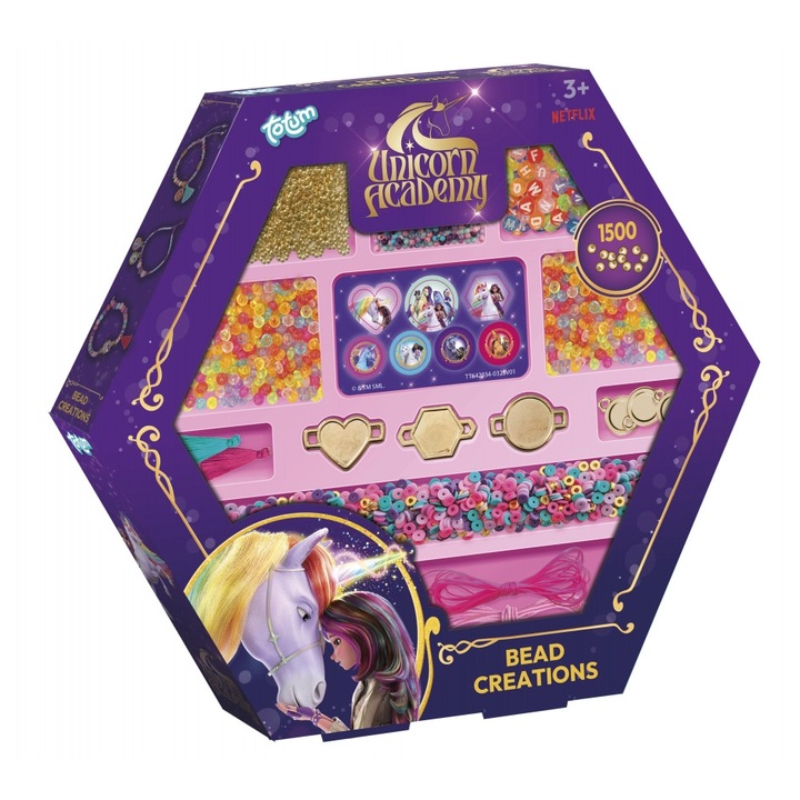 Trusa creativa, Totum, Academia de unicorni, bijuterii DIY