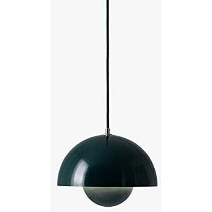 Lustra moderna verde, 23cm, din fier forjat, stil nordic, set cu cablu ajustabil