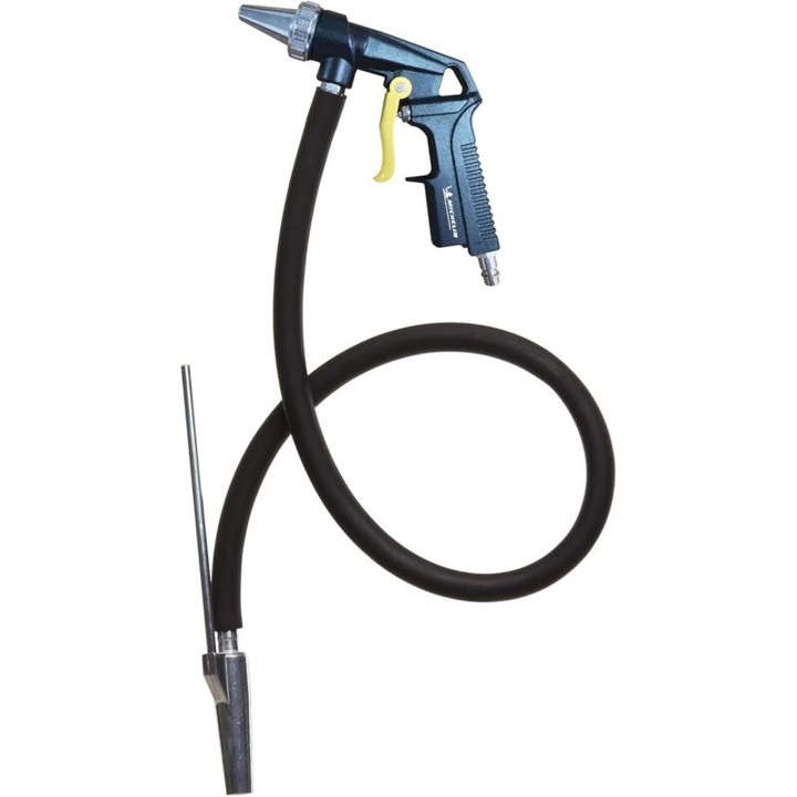 Pistol de sablare, cu furtun de aspiratie inclus, consum de aer 250 l/min, presiune maxima 8 bar