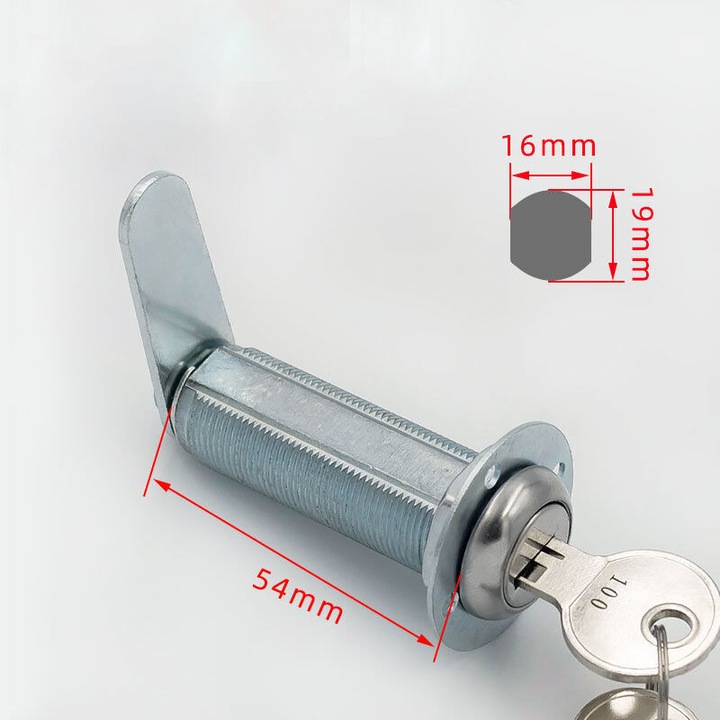Extra hosszú 54mm rozsdamentes acél kültéri zár 2 kulccsal