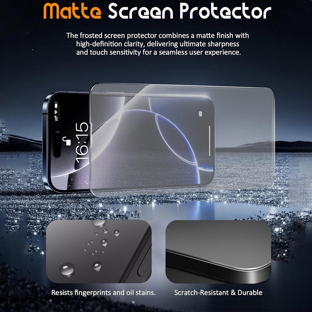 Set 2 x Folie Antireflex pentru Motorola Edge 60 Pro, Instalare acasa, Protectie zgarieturi, Antisoc, Silicon Matte Regenerabil, Paper Feel Hydrogel, Pachet 2 folii, Transparent