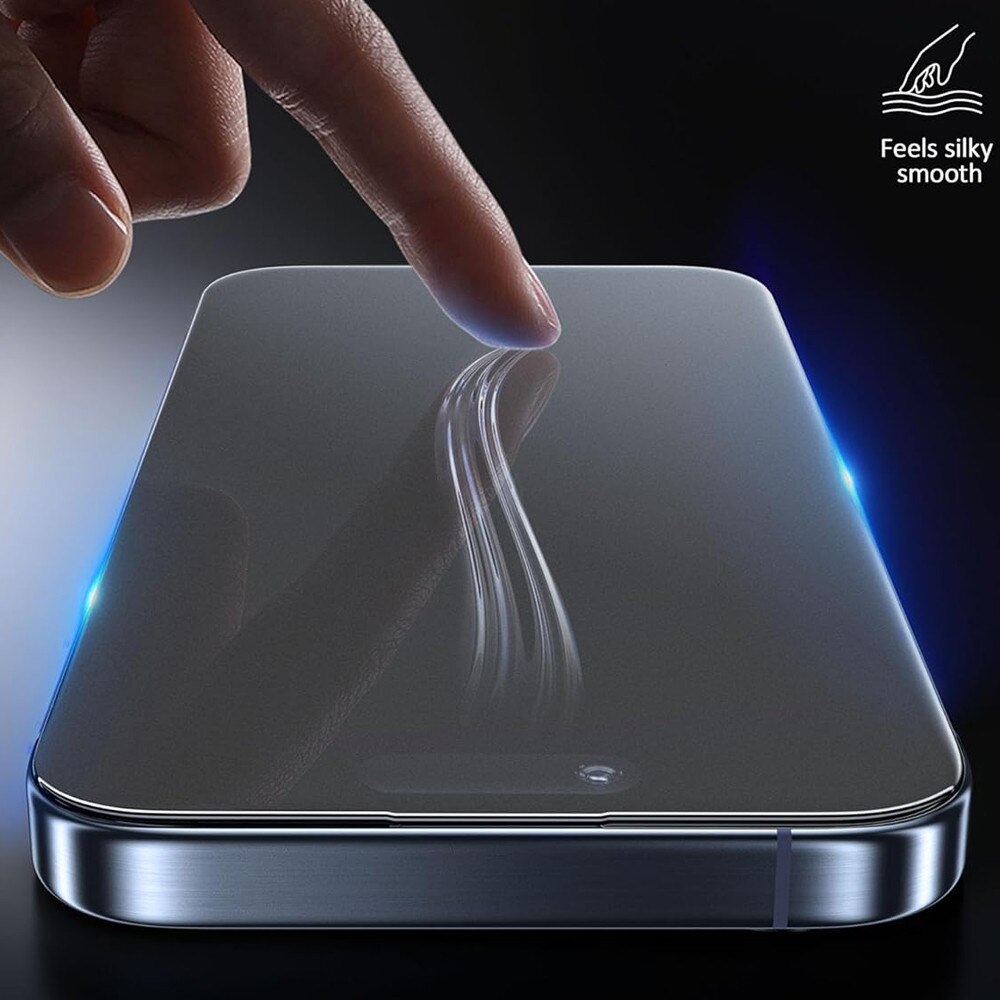 Set 2 x Folie Antireflex pentru Motorola Edge 60 Pro, Instalare acasa, Protectie zgarieturi, Antisoc, Silicon Matte Regenerabil, Paper Feel Hydrogel, Pachet 2 folii, Transparent