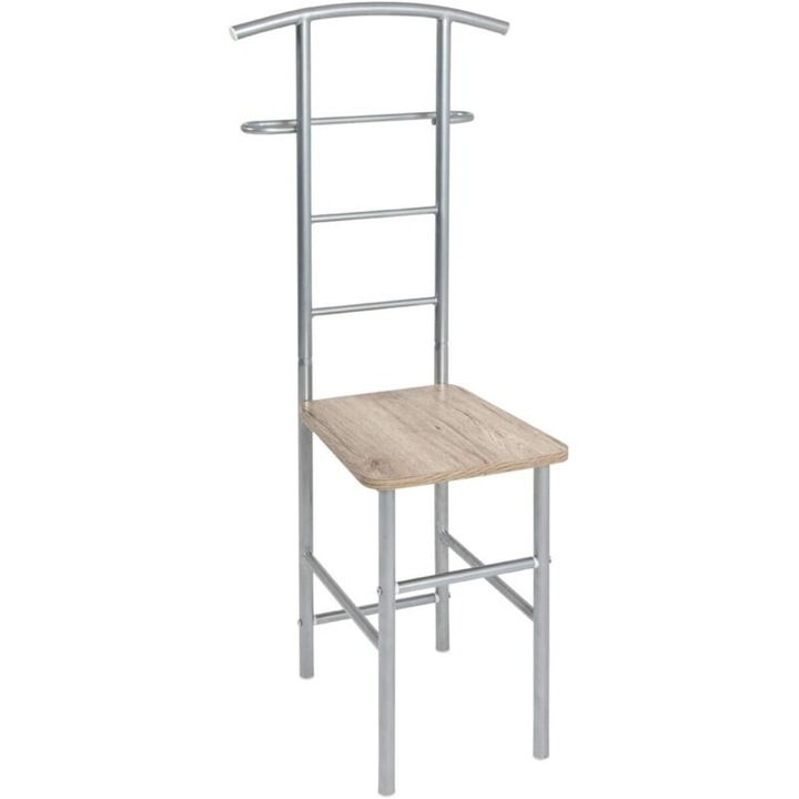 Modern komód, MDF, fém, 46x109x46cm, alumínium szín, teherbírás 90kg