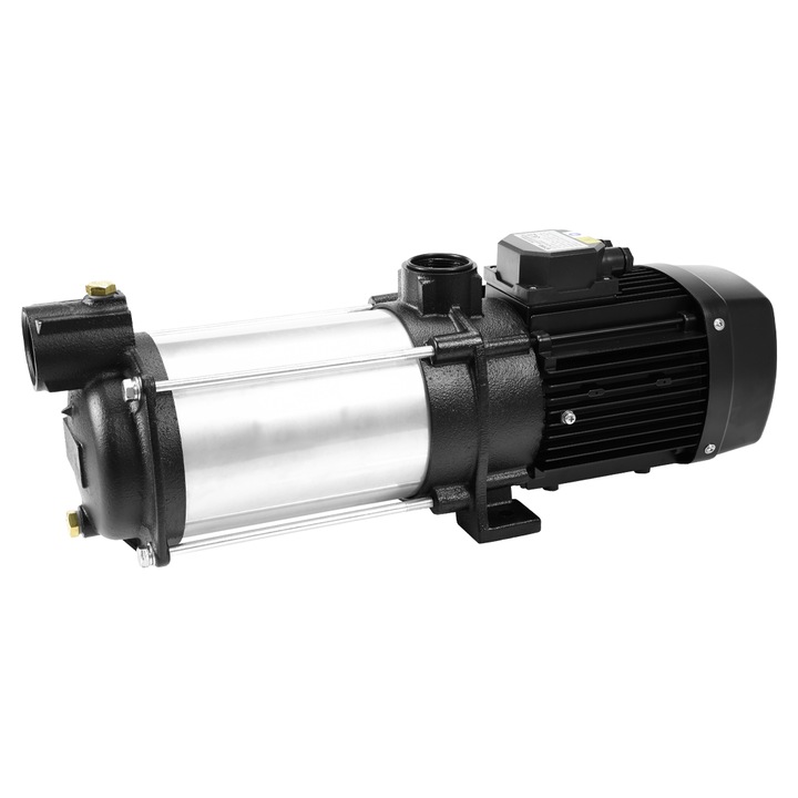 Pompa apa Dambat MH PRO 200/90 T, 2,2 kW, 200 l/min, 5,5 m, set complet cu manometru si intrerupator LCI-2, 55x16x19 cm