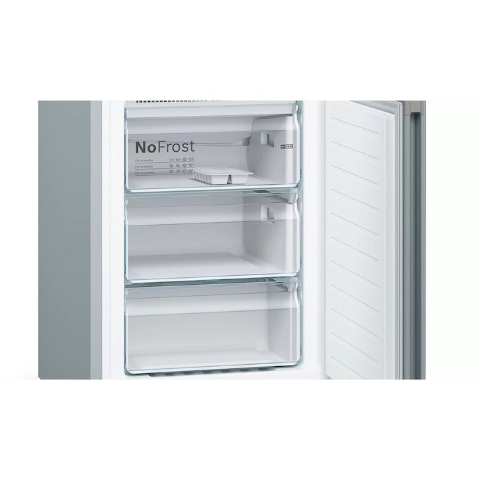 Frigider Bosch Serie 4 KGN39VIEB, No Frost, 368L, Argintiu, H 203 cm