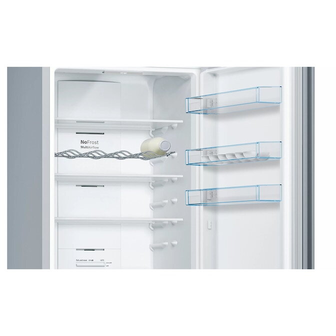 Frigider Bosch Serie 4 KGN39VIEB, No Frost, 368L, Argintiu, H 203 cm