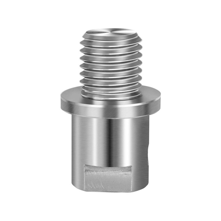 Esztergapad tokmány adapter, 5/8 hüvelyk - 1 hüvelyk x 8 TPI, acél, 2,5x1,77 hüvelyk, 1 db-os készlet.