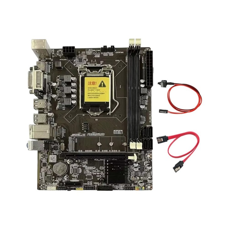 Дънна платка HNB85 LGA1150 DDR3 VGA+DVI M.2 NVMe PCI Express 16X, Gigabit Ethernet