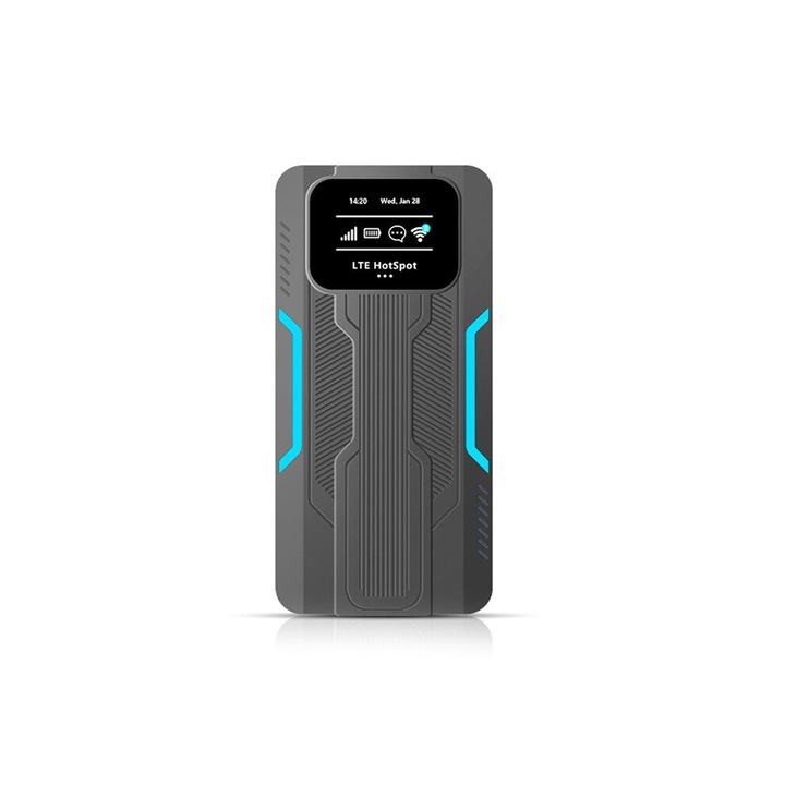 Router WiFi 6 4G+ portabil cu baterie 10 000 mAh, conectivitate pentru 16 dispozitive, zona eurasiatica