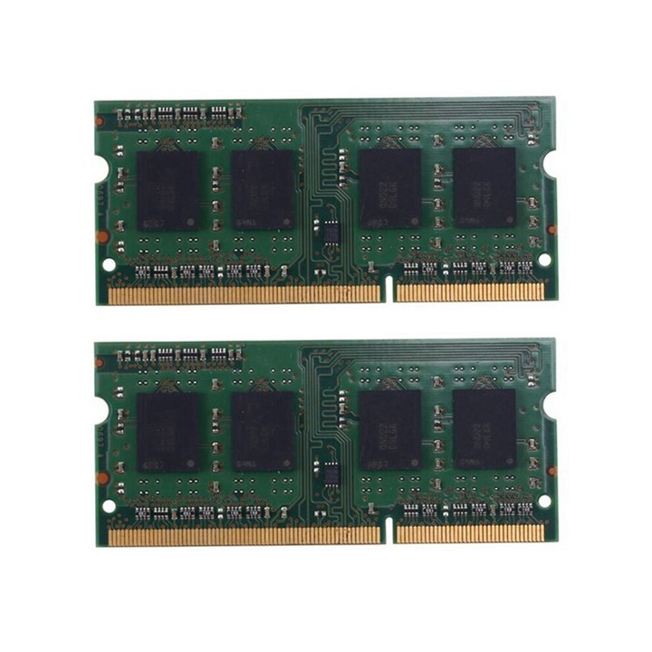 Memorie RAM laptop 2x2GB DDR3 1333MHz verde 204 pini