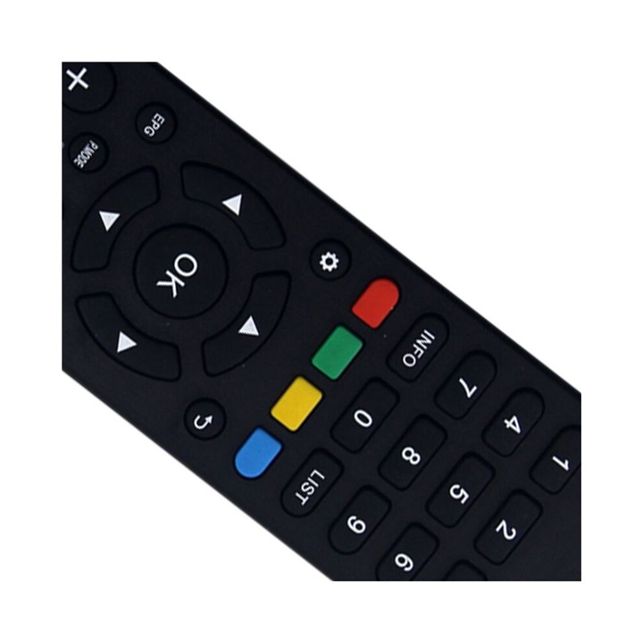 Set 2 telecomenzi LCB50G6S-UI, compatibile cu televizoare ONN RCA AIWA NEX Dalinsky Skotech, negru