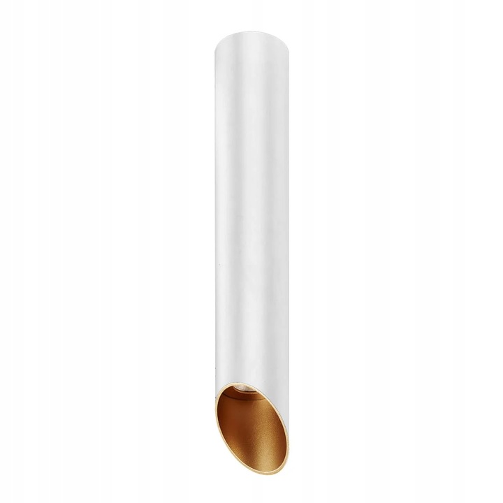 Plafoniera spot LED alb auriu tub 50 cm oblic 3000K Italux