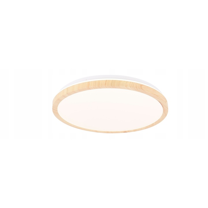 Плафон LED Candellux Gandava бял дърво 29x29x5см 18W 1100Lm