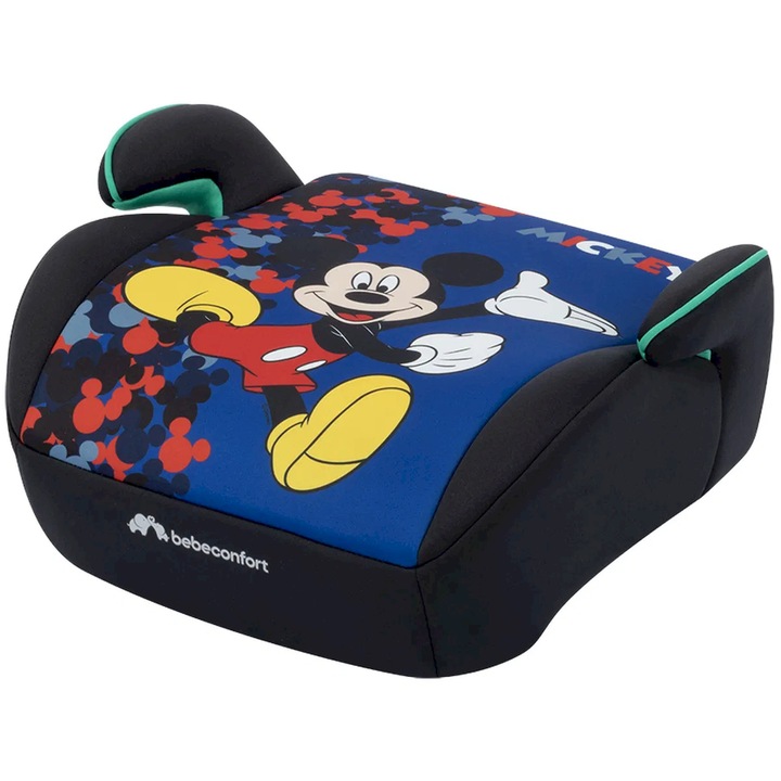 Scaun Auto Booster Pentru Copii Bebe Confort Disney Gaia I-Safe, I-Size, 125-150 cm, 6 - 12 ani, 22-36 kg, Fun Mickey, Albastru/Multicolor