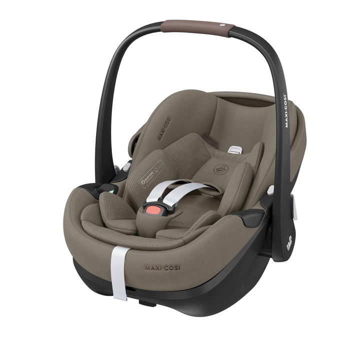 Scoica Auto Maxi-Cosi Pebble 360 PRO2 I-Size, 40-87 cm, 0 - 18 luni, Twillic Truffle, Bej