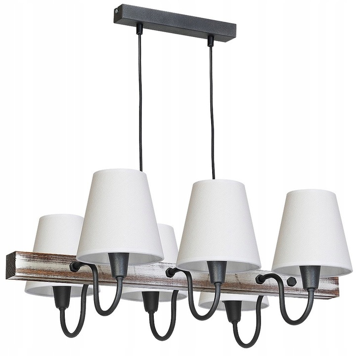 Полилей THOR II, 6xE14, сив, 72x56x80см