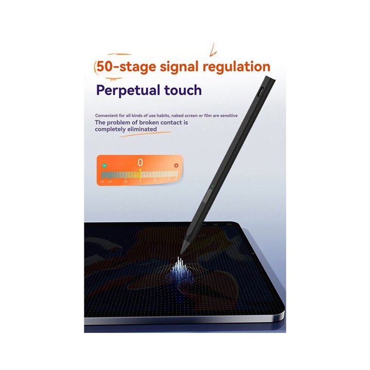 Set 2X Stylet 4096 pentru Paper Pro, negru, 70 ore autonomie, 130 mAh