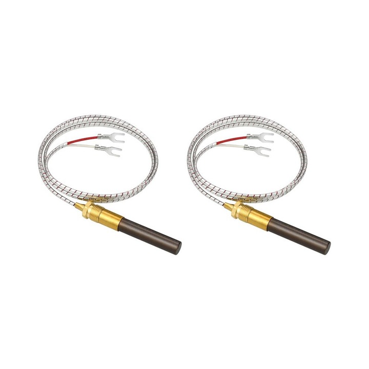 Set 2 termocuple pentru friteuze gaz, 60125501, rezistenta la temperaturi ridicate, 7/16 inch, 900mm