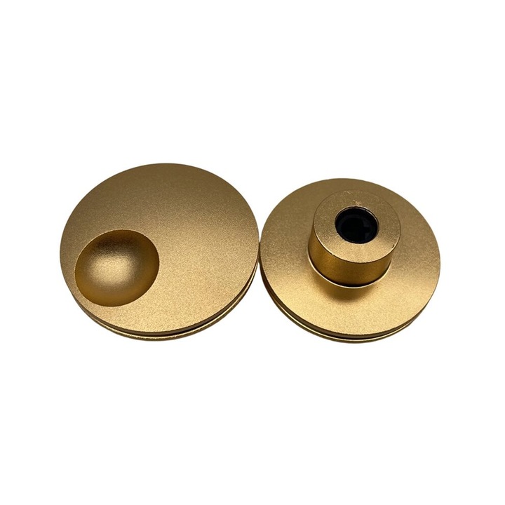 Buton de volum audio, 40x17mm, metal, aur, set 1 buc.
