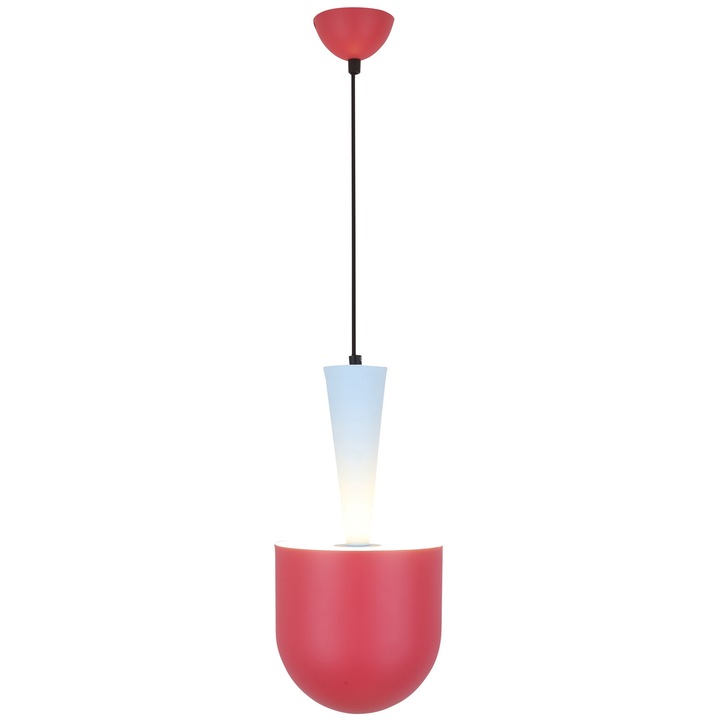 Лампа Candellux Ledea Visby 1x40W E27 червено-синьо 190x190mm 1440mm