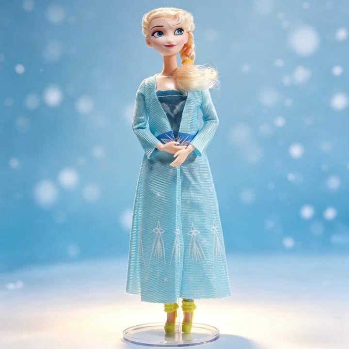 Disney Frozen Elsa Barbie baba, 13 ízület, PVC anyag, 30 cm, változatos modellek, ideális ajándék kislányoknak, mindennapi játékra és ünnepi ajándékoknak is alkalmas játék