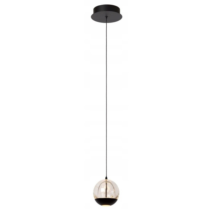 Полилей Lucide Sentubal, 1x6,3W LED, прозрачен/черен, 1500x140x140мм