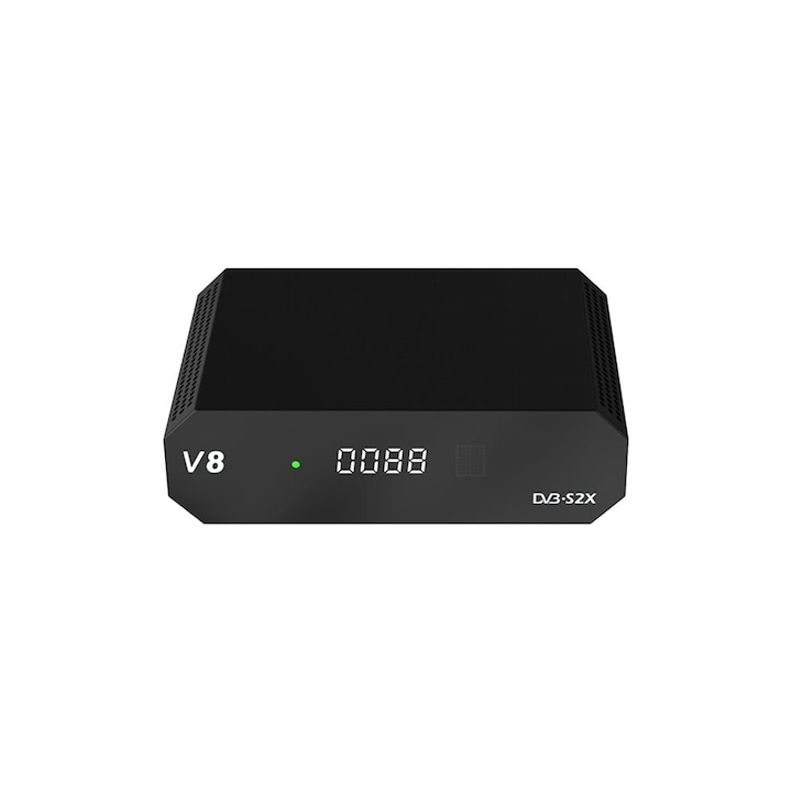 Receptor satelit DVB-S2X, 1080P, WiFi 2.4G, negru, 64MBx1G RAM, AU plug