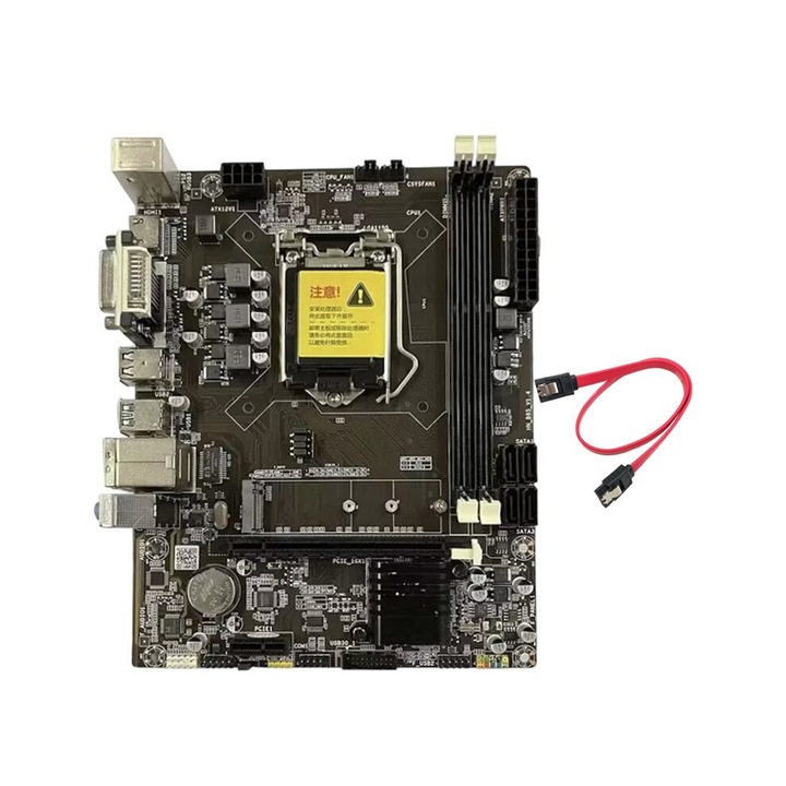Дънна платка HNB85 LGA1150 DDR3 VGA+DVI Gigabit Ethernet M.2 NVMe PCI Express 16X, за настолен компютър