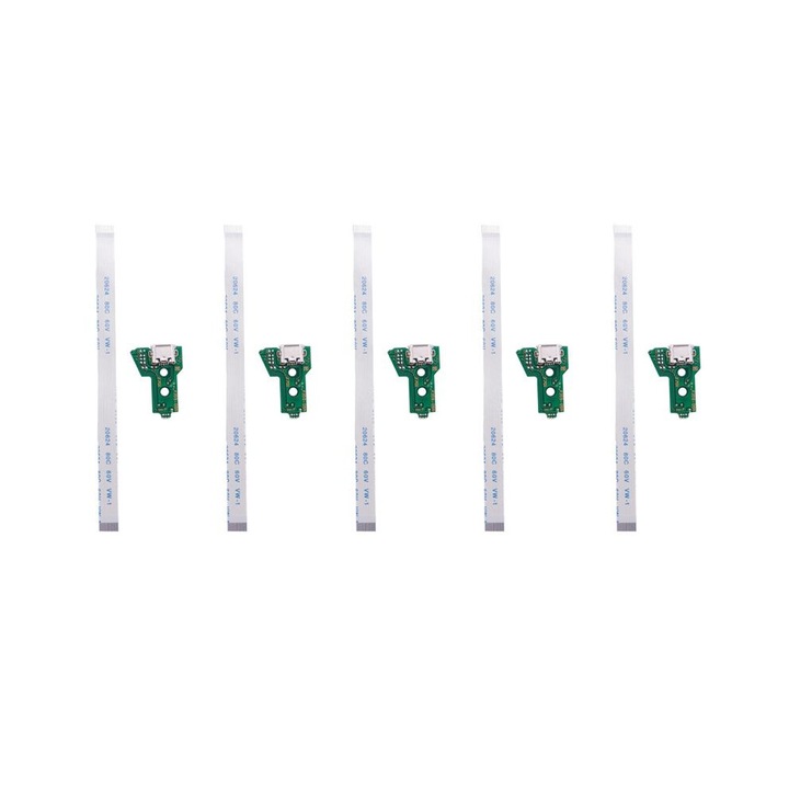 Set 5X Panneau de Port de Charge USB JDS-055, verde + alb, 17.7x21x19mm
