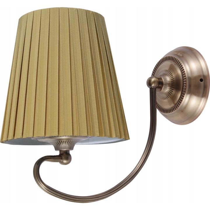 Аплик Candellux Mozart, патиниран, медена абажур, 1xE27, 24см