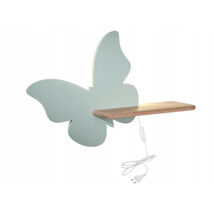 Аплик Candellux BUTTERFLY, мента, 1x интегриран LED, 230V, 1кг