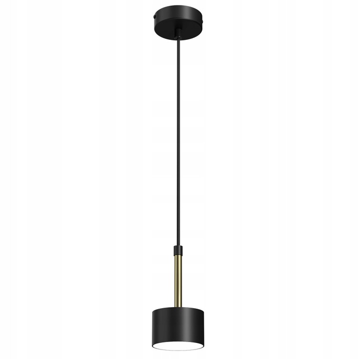Lustru Milagro ARENA, negru/auriu, 40W, dimensiuni reglabile 80x80mm, 300-900mm