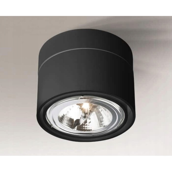 Spoturi Shilo HIMI GU10, 18W, rotund, negru