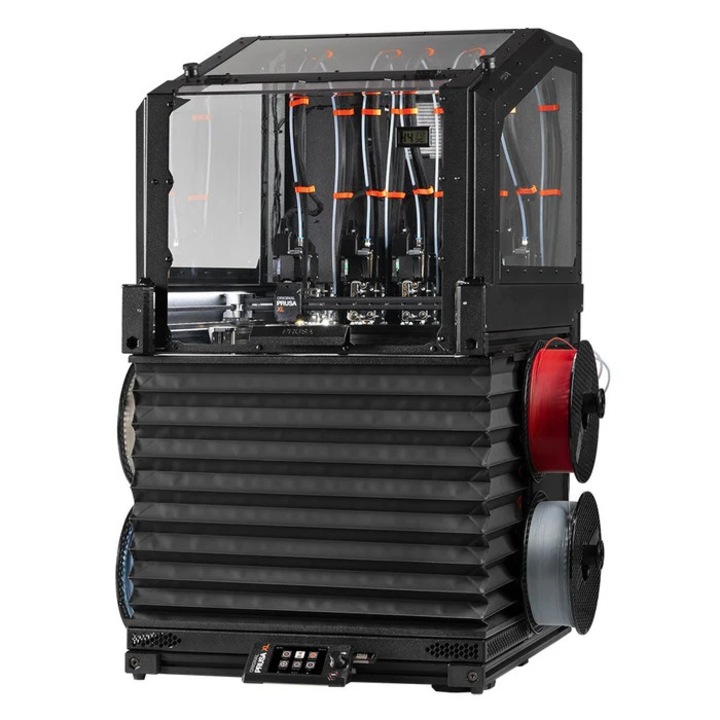 Imprimanta 3D Prusa XL - 5 Capuri de printare Asamblata cu Incinta Inchisa