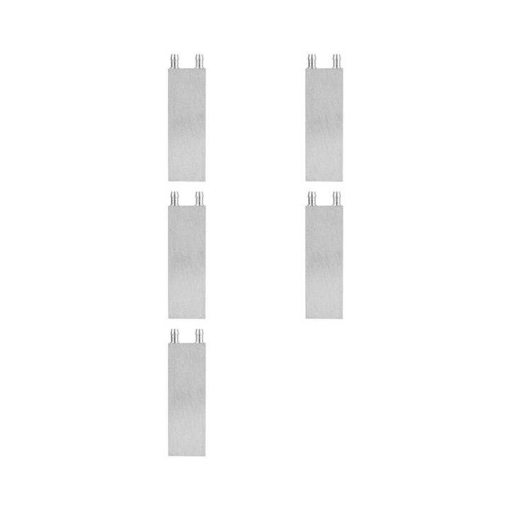 5 db alumínium hűtőborda blokk CPU radiátorhoz, 80x40x12mm, ezüst