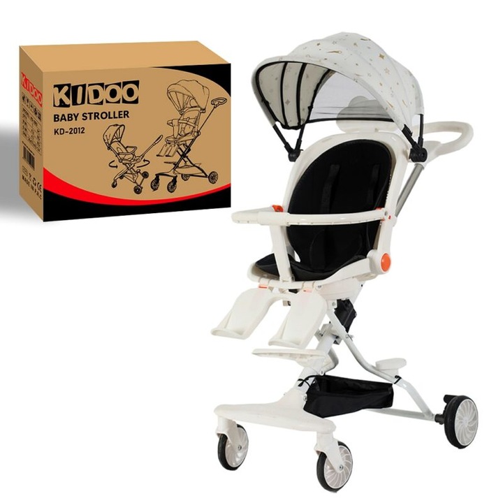 Carucior Sport Pliabil Reversibil 360° KIDOO KD-2012, Compact, Usor, Copii 6–36 luni