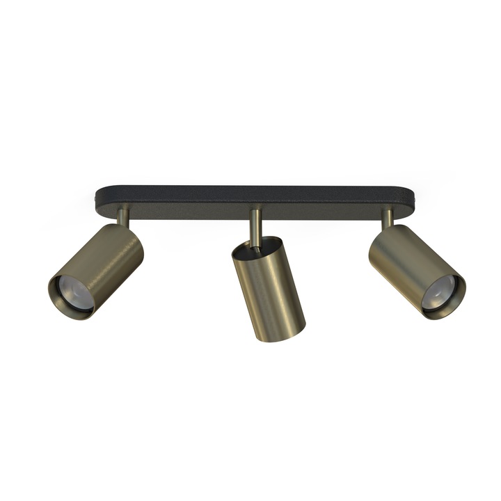 Lampa spot EYE SPOT III 8818, 3 surse de lumina, neagra, 16x6x33cm
