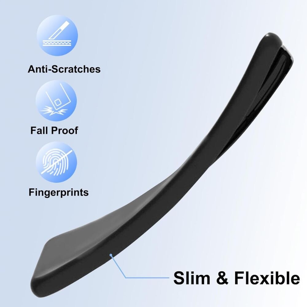 Husa silicon flexibil, compatibila cu Realme 16 Pro 5G, protectie integrala, Negru