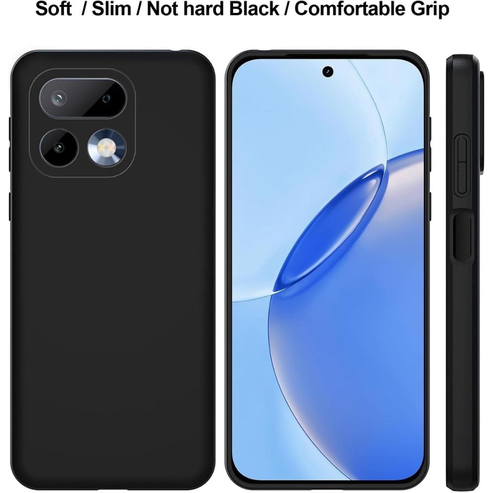 Husa silicon flexibil, compatibila cu Realme 16 Pro 5G, protectie integrala, Negru