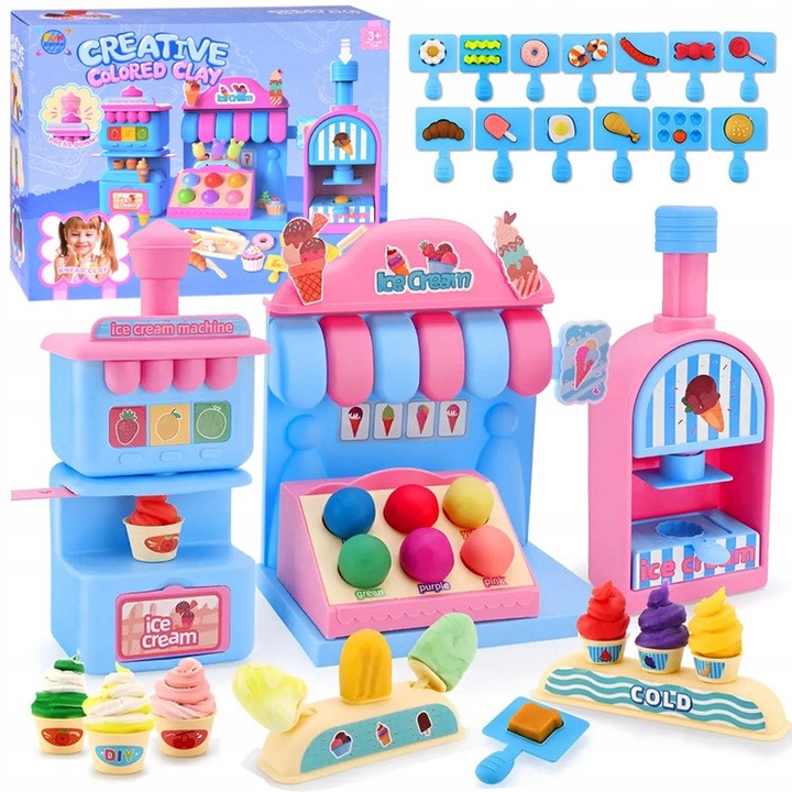 Set masa plastica Cofetarie, Jokomisiada, multicolor, 3 ani+