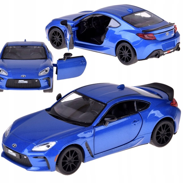 Метална спортна кола Toyota GR86 1:28 със звукови и светлинни ефекти, Jokomisiada