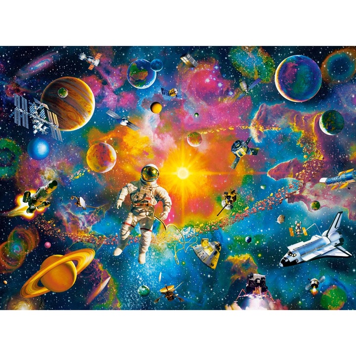 Пъзел 2000 елемента Castorland, Man in Space, 92x68cm, 9+