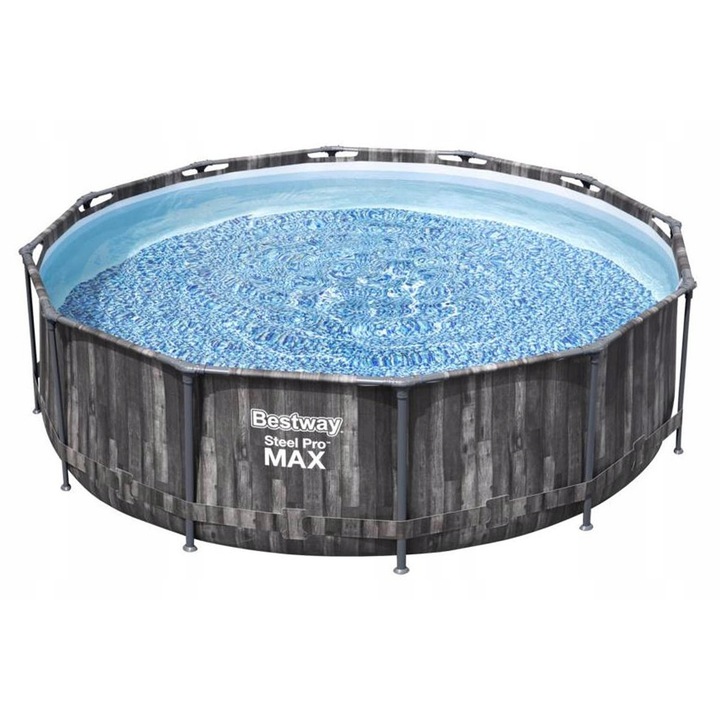 Басейн Bestway 12FT, 366x100см, технология Steel Pro Max, система Seal & Lock, пълен комплект с помпа и стълба