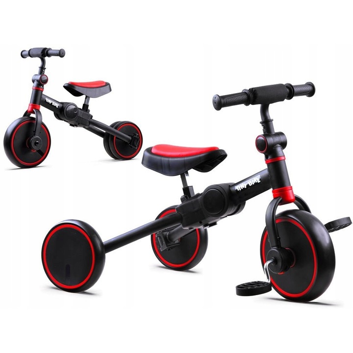 Триколка 3 в 1 Tiny Bike, балансиращ велосипед и ездач, многоцветна, 3-30 кг, 73x47см